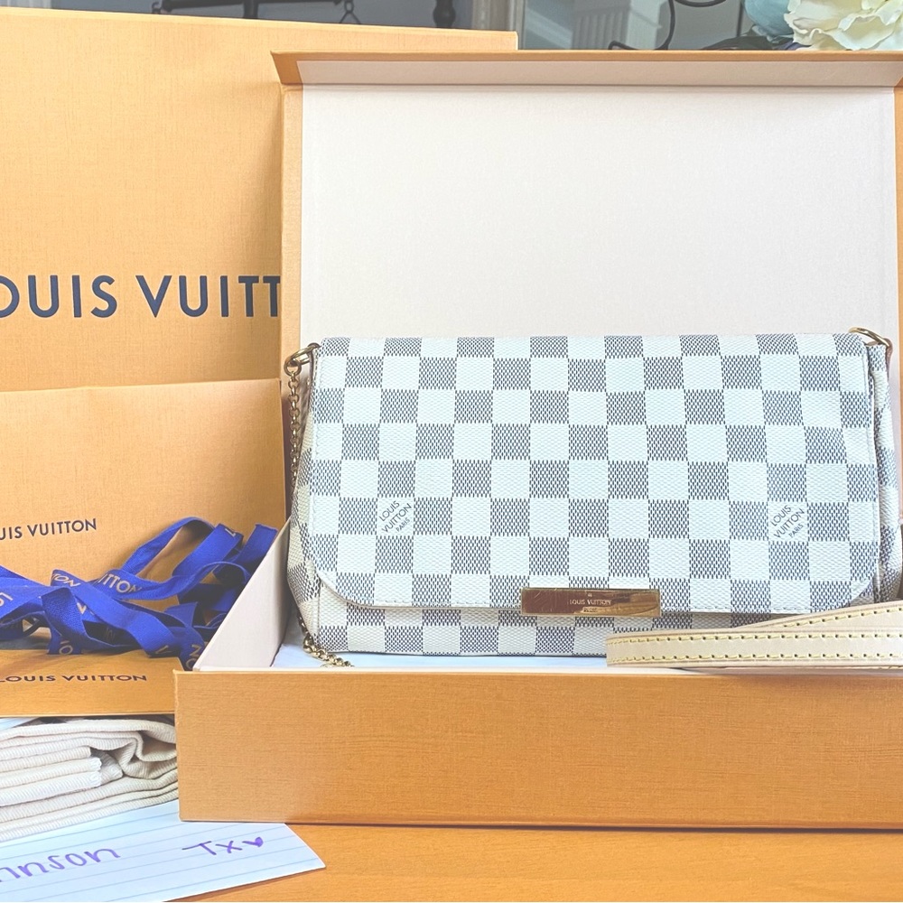 SOLD Louis Vuitton Favorite MM Damier Azur